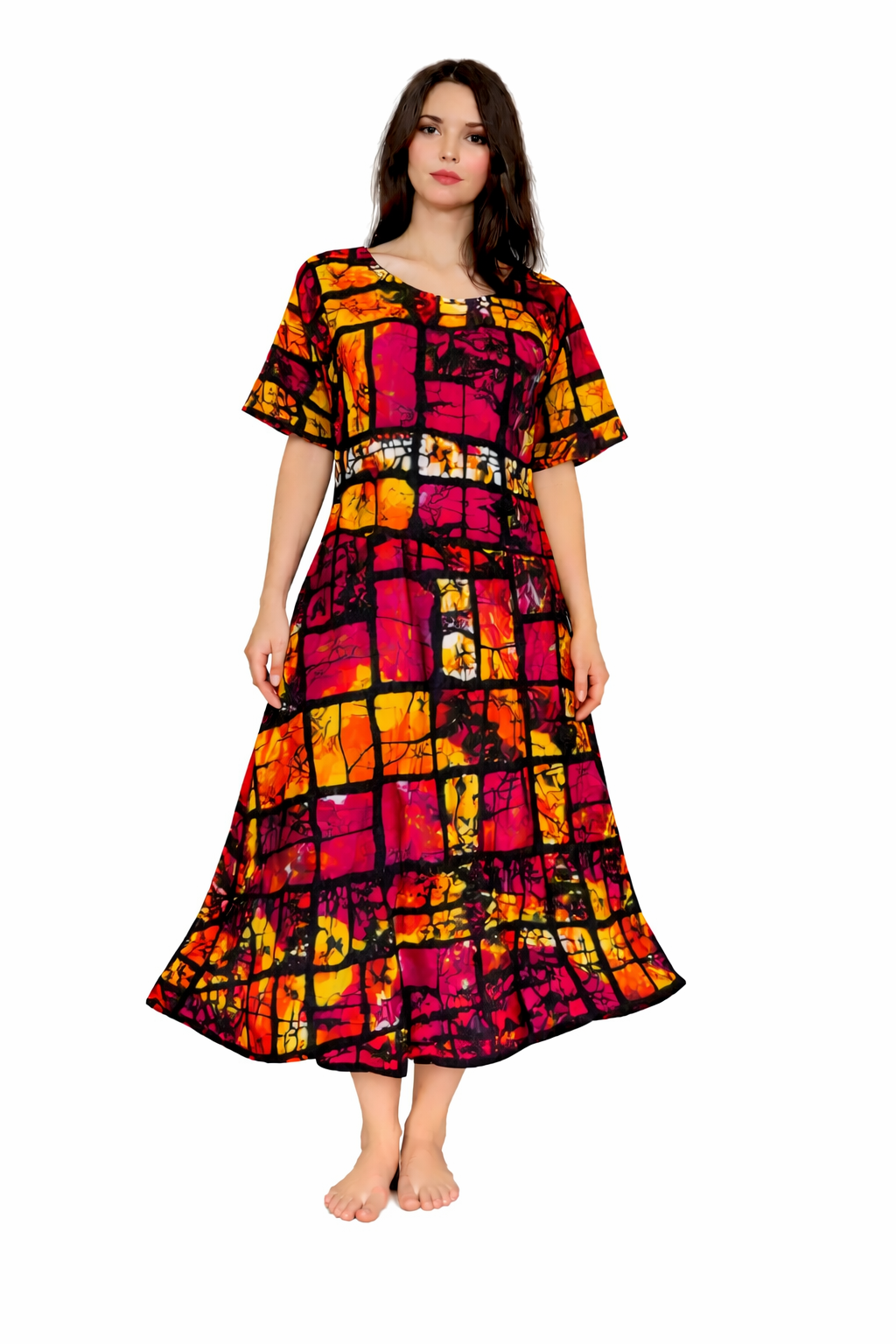 Sunset Radiance Maxi Dress